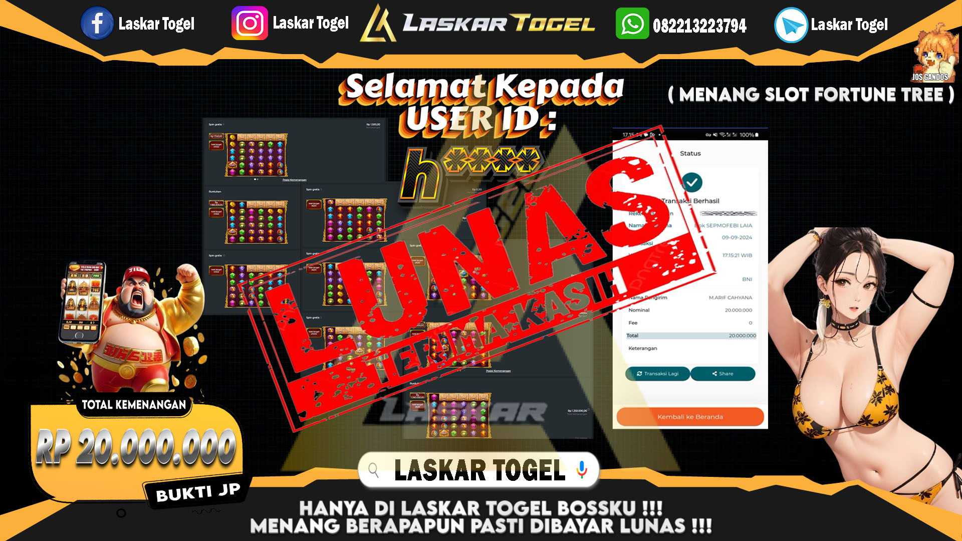 LASKARTOGEL JACKPOT TOGEL TOTO MACAU Rp.5.000.000.,- LUNAS
