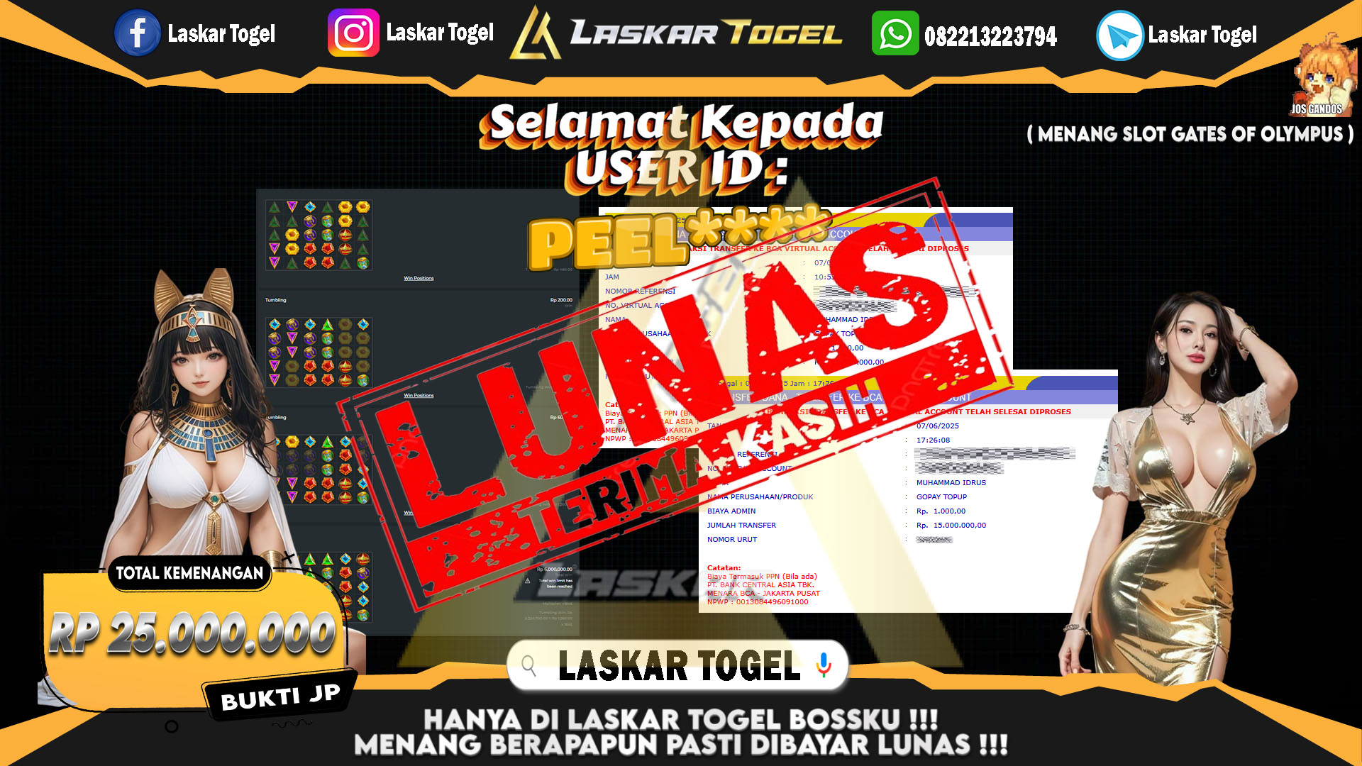 LASKARTOGEL JACKPOT SLOT LUCKY NEKO Rp.10.000.000.,- LUNAS