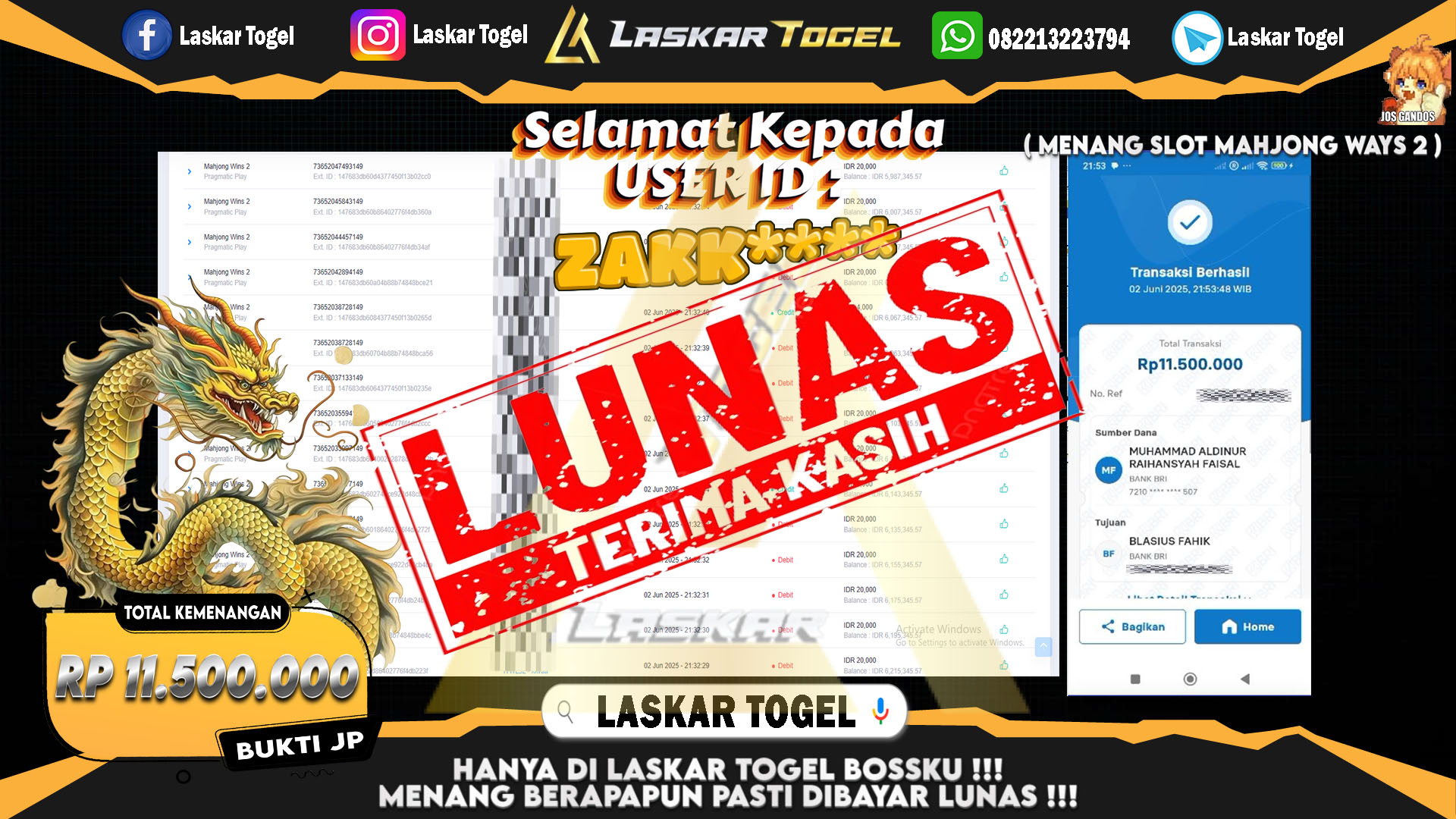 LASKARTOGEL JACKPOT SLOT GATES OF OLYMPUS SUPER SCATTER Rp.19.000.000.,- LUNAS